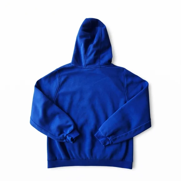 Nike Youth XL Blue Pullover Hoodie Small Swoosh Fleece Sweatshirt Kids - Picture 4 of 8